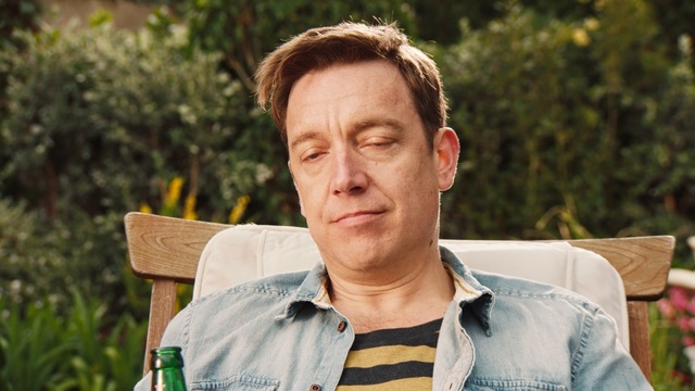 Video Reference: man, person, senior citizen, plant, sitting, grass, human, tree, smile, fun