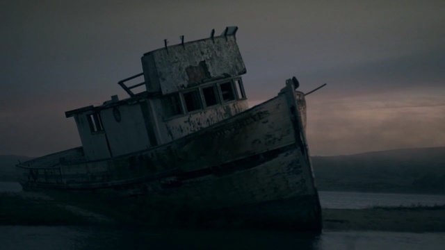 Video Reference: mode of transport, sky, ship, watercraft, shipwreck, darkness, calm, evening, dawn