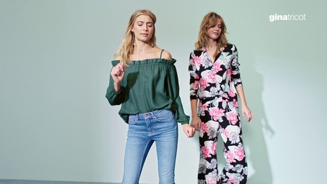 Video Reference: Clothing, Shoulder, Fashion model, Jeans, Fashion, Joint, Sleeve, Fashion design, Blouse, Waist, Person