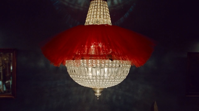 Video Reference: Light fixture, Lighting, Red, Light, Chandelier, Lighting accessory, Lamp, Lampshade, Interior design, Room