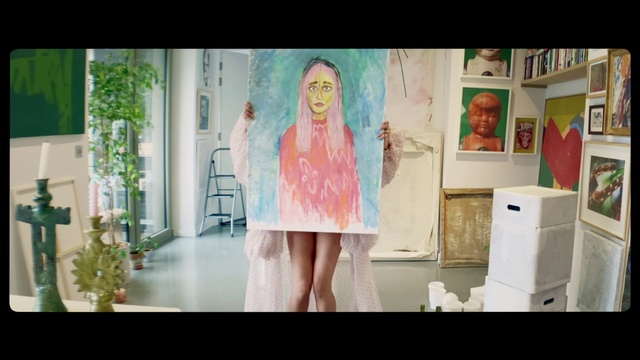 Video Reference: Photograph, Pink, Dress, Beauty, Fashion, Yellow, Snapshot, Blond, Fun, Peach