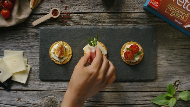 Video Reference: Food, Cuisine, Dish, Ingredient, Canapé, Recipe, Meal, Garnish, Finger food, Breakfast, Person