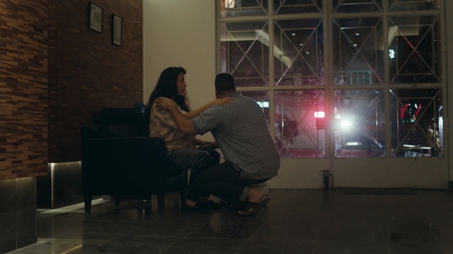 Video Reference: night, darkness, lighting, event, interaction, design, fun, house, art, midnight, Person