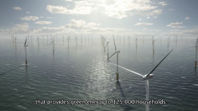 Video Reference: calm, wind, wind farm, waterway, sea, wind turbine, water resources, sky, horizon, energy