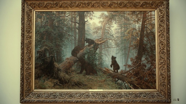Video Reference: Picture frame, Painting, Art, Visual arts, Tapestry, Textile, Antique, Modern art, Still life, Forest