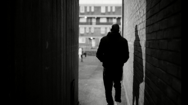 Video Reference: White, Black, Black-and-white, Photograph, Monochrome, Standing, Monochrome photography, Street, Darkness, Snapshot, Person