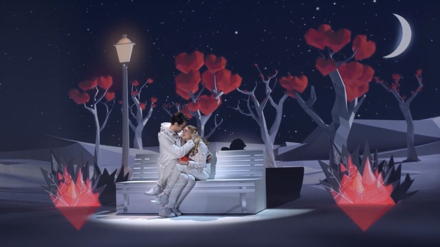 Video Reference: Stage, Illustration, Graphic design, Performance, Art, Space, Anime, Graphics, Photography, Valentine day, Person