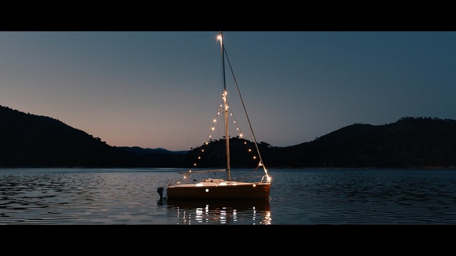 Video Reference: Water, Sky, Boat, Lake, Vehicle, Sailing, Sailboat, Calm, Sea, Watercraft