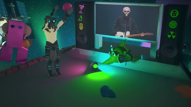 Video Reference: Green, Fun, Visual effect lighting, Animation, Design, Organism, Room, Games, Laser tag, Screenshot
