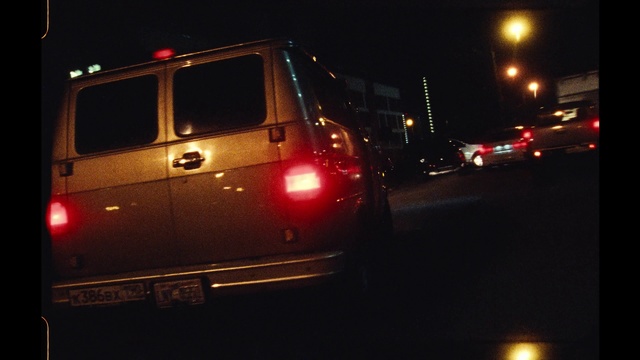 Video Reference: Vehicle, Car, Automotive lighting, Mode of transport, Lighting, Emergency vehicle, Van, Automotive tail & brake light, Night, Auto part