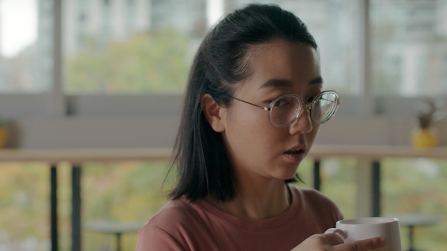 Video Reference: glasses, vision care, girl, eyewear, hairstyle, sunglasses, fun, smile, Person