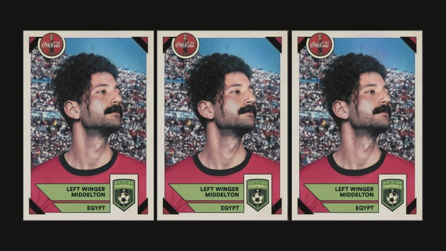 Video Reference: facial hair, hairstyle, poster, album cover, hair coloring, advertising, product, art, beard, Person