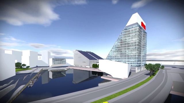 Video Reference: Architecture, Daytime, Skyscraper, Landmark, Building, Metropolitan area, Tower block, Sky, Commercial building, Mixed-use