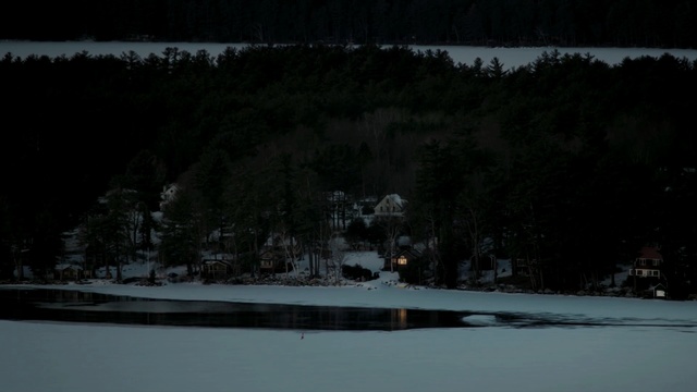 Video Reference: snow, winter, nature, night, sky, tree, freezing, darkness, atmosphere, light
