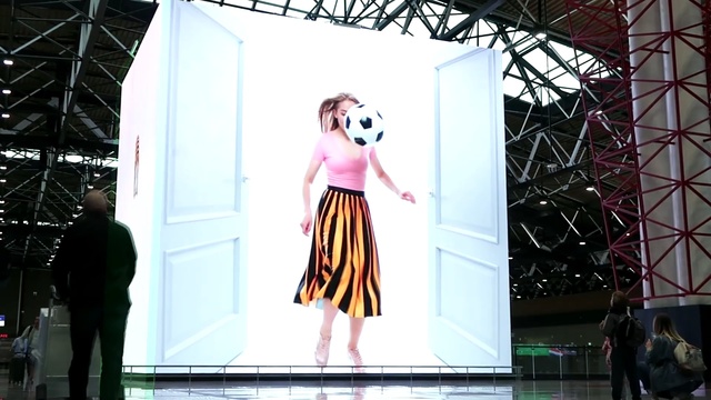 Video Reference: Fashion, Pink, Display device, Fashion design, Dress, Fashion show, Technology, Design, Electronic device, Performance art