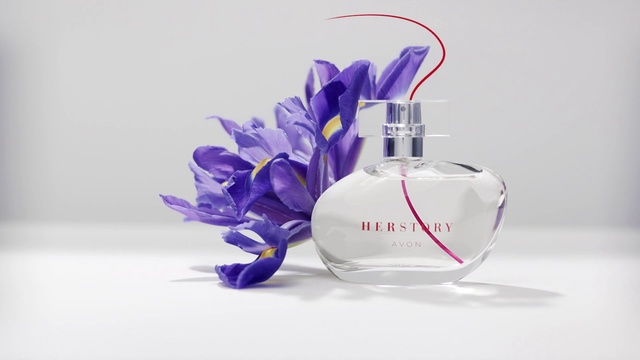 Video Reference: Perfume, Violet, Purple, Product, Liquid, Flower, Plant, Iris, Bottle, Glass bottle