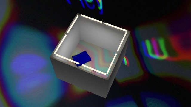 Video Reference: Rectangle, Gadget, Visual effect lighting, Output device, Font, Display device, Magenta, Electric blue, Electronic device, Space