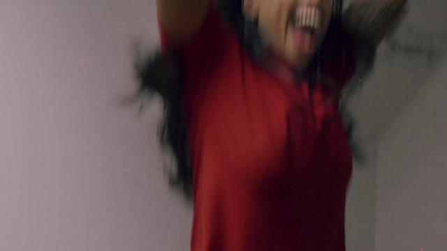 Video Reference: Sleeve, Smile, Gesture, Eyelash, Beard, Happy, Magenta, Elbow, Event, Fun