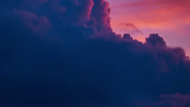Video Reference: Cloud, Atmosphere, Sky, Azure, Blue, Afterglow, Purple, Dusk, Natural landscape, Red sky at morning