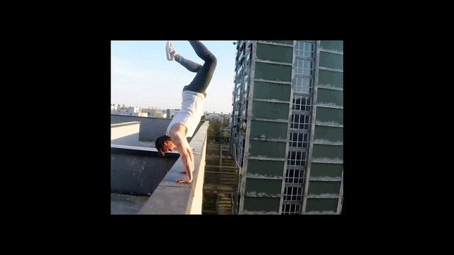 Video Reference: Flash photography, Freestyle walking, Composite material, Recreation, Balance, Elbow, Human leg, Sky, Waist, Sports