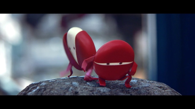 Video Reference: Toy, Petal, Audio equipment, Personal protective equipment, Happy, Action figure, Electric blue, Font, Carmine, Fictional character