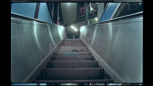 Video Reference: Escalator, Stairs, Building, Fixture, Parallel, Gas, Engineering, Symmetry, City, Metal
