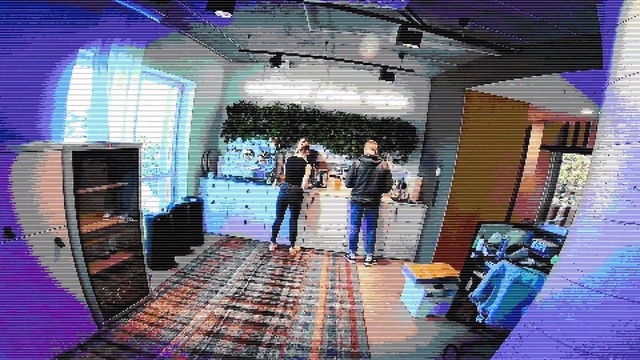 Video Reference: Blue, Purple, Leisure, Entertainment, Chair, Audio equipment, Flooring, Event, Stage, Stage equipment