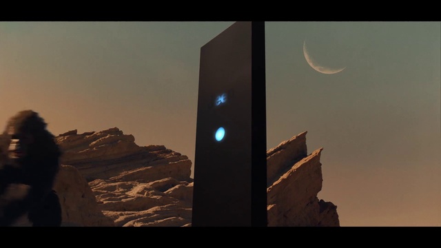 Video Reference: Sky, Atmosphere, Building, Nature, Moon, Crescent, Atmospheric phenomenon, Tree, Skyscraper, Landscape