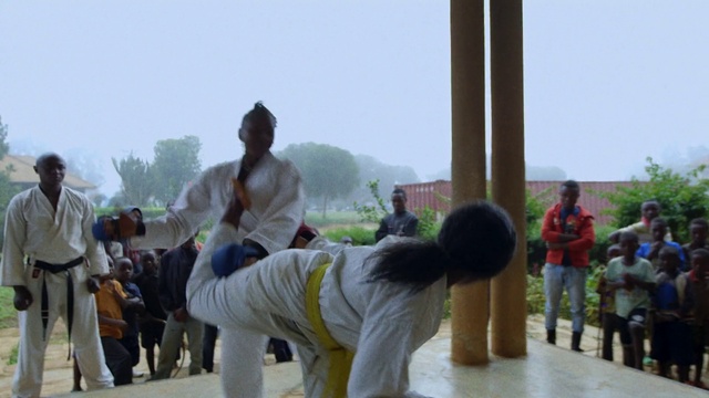 Video Reference: Trousers, Sky, Shorts, Temple, Combat sport, Contact sport, Leisure, Karate, Kung fu, Martial arts uniform