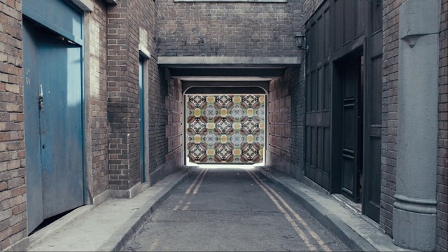 Video Reference: Wood, Road surface, Door, Brick, Asphalt, Alley, Symmetry, Facade, Road, City