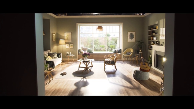 Video Reference: Furniture, Table, Wood, Lighting, Interior design, Chair, Floor, Flooring, Fixture, Living room