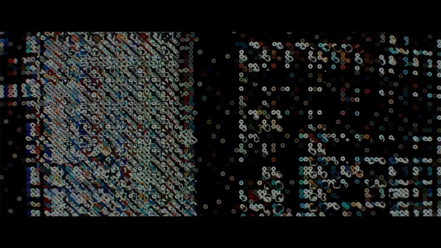 Video Reference: Rectangle, Font, Pattern, Glass, Art, Urban design, Symmetry, Circle, Fashion accessory, Electric blue