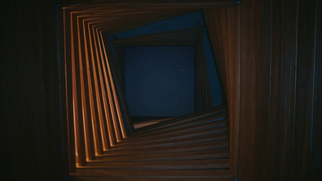 Video Reference: Wood, Rectangle, Art, Tints and shades, Electric blue, Hardwood, Flooring, Symmetry, Darkness, Ceiling