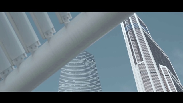Video Reference: Building, Skyscraper, Sky, Tower, Tower block, Line, Urban design, Tints and shades, Facade, Engineering