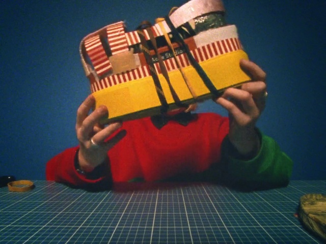 Video Reference: Musical instrument, Blue, Accordion, Cutting mat, Xylophone, Wood, Folk instrument, Free reed aerophone, Flooring, Nail