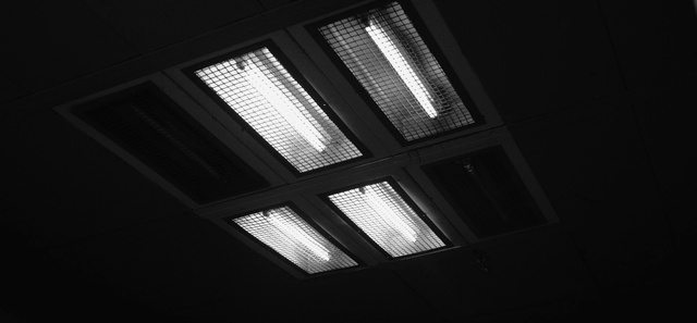 Video Reference: Fixture, Window, Tints and shades, Ceiling, Ceiling fixture, Wood, Metal, Darkness, Rectangle, Pattern