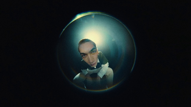 Video Reference: Flash photography, Eyewear, Circle, Personal protective equipment, Electric blue, Facial hair, Space, Darkness, Art, Entertainment