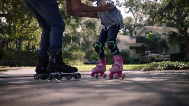 Video Reference: Footwear, Plant, Wheel, Shoe, Sports equipment, Inline skating, Roller skates, Roller skating, Roller sport, Tree