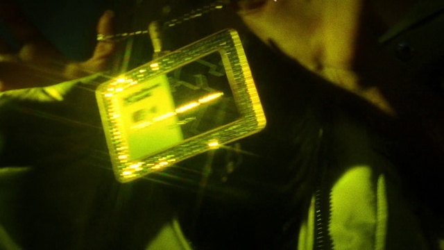 Video Reference: Amber, Automotive lighting, Font, Electronic instrument, Display device, Electricity, Gadget, Electric blue, Darkness, Visual effect lighting