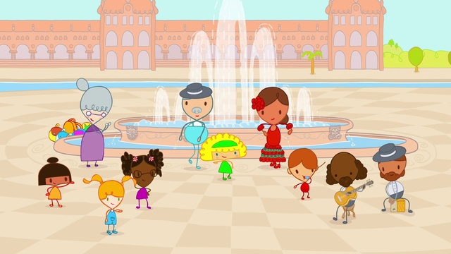 Video Reference: Facial expression, Cartoon, World, Natural environment, Human, Window, Sharing, Organism, Mode of transport, Social group