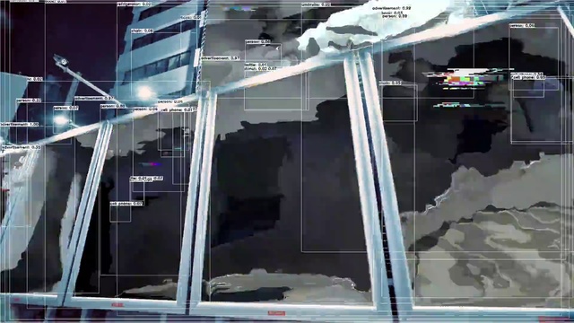 Video Reference: Automotive design, Glass, Facade, Vehicle door, Art, Urban design, Machine, Automotive exterior, Advertising, Rectangle