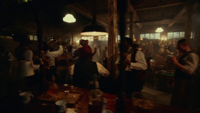 Video Reference: Fun, Event, Hat, City, Tableware, Crowd, Market, Conversation, Darkness, Night