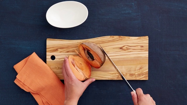 Video Reference: Wood, Dress, Gesture, Cuisine, Kitchen utensil, Thumb, Ingredient, Wood stain, Hardwood, Nail
