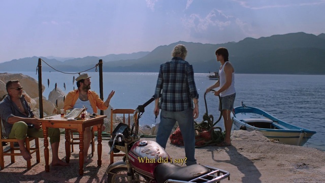 Video Reference: Sky, Water, Mountain, Vehicle, Shorts, Body of water, Watercraft, Lake, Leisure, Morning