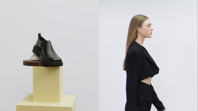 Video Reference: Sleeve, Standing, Gesture, Street fashion, Waist, Blazer, Fashion design, Cone, Formal wear, Art