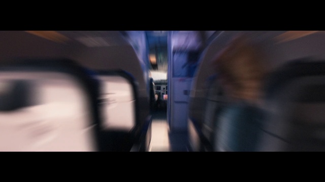 Video Reference: Automotive lighting, Tints and shades, Electric blue, Train, Font, Public transport, Darkness, Automotive exterior, Midnight, Room