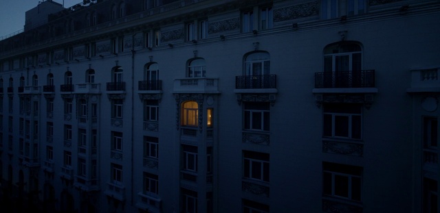 Video Reference: Window, Building, Wall, Condominium, Facade, Landmark, City, Fixture, Tower block, Symmetry