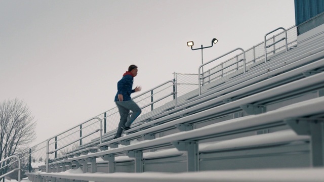 Video Reference: Sky, Grey, Composite material, Gas, Roof, Recreation, Rolling, Metal, Handrail, Steel