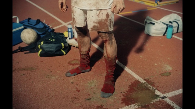 Video Reference: Shoe, Shorts, Mammal, Asphalt, Road surface, Floor, Thigh, Flooring, Sneakers, Gas