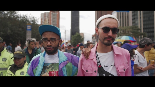 Video Reference: Glasses, Vision care, Eyewear, Cap, Beard, Street fashion, Pink, Cool, Headgear, Magenta